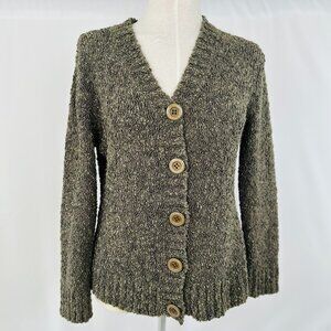 Army Green Cardigan Soft Flowy Modal/Cotton Size L